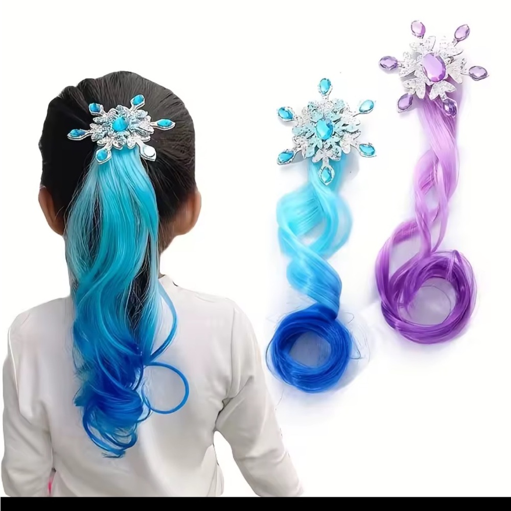 Frozen-Inspired Blue Hair Clip